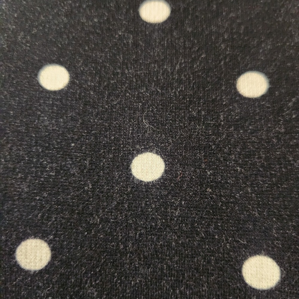 Old Navy Dress Woman's Size Large Black White Polkadot Long Sleeve Tunic - Picture 3 of 7